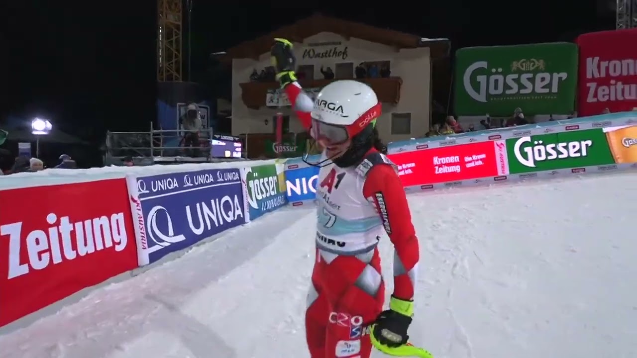 Ski Alpin Flachau 10.01.2023 Zrinka Ljutić prva vožnja - 3. mjesto