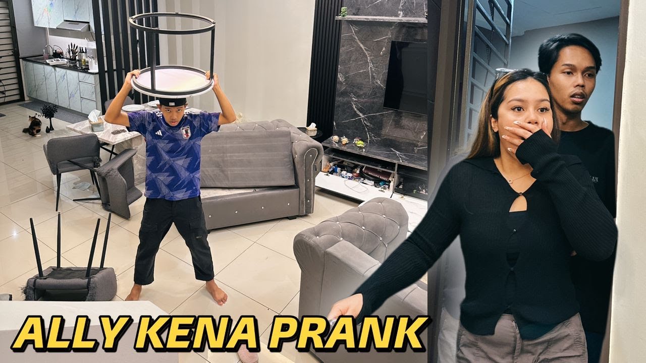 ADIK PRANK SEPAHKAN RUMAH ALLY!