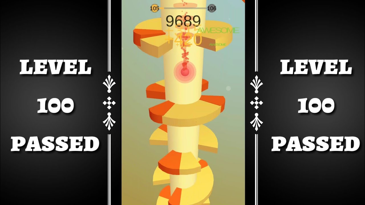 Helix jump | level 100 to 105 gameplay