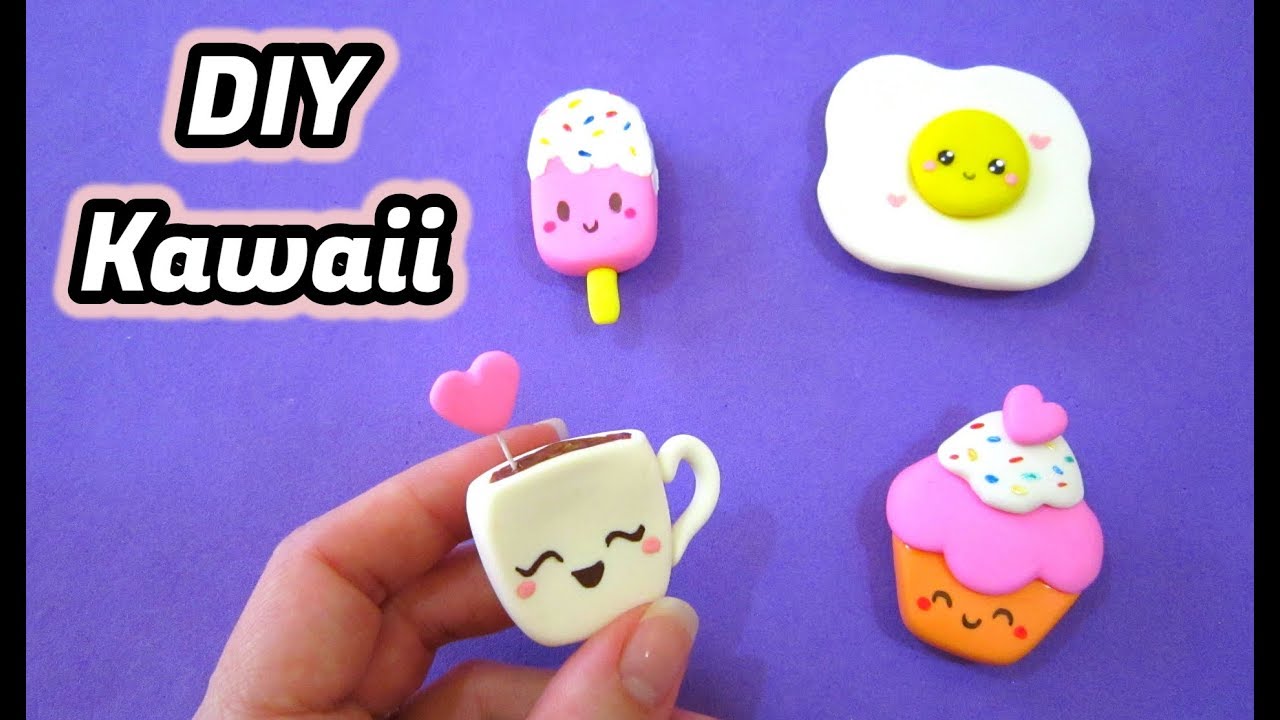 Ideias Kawaii - Como fazer imã de biscuit