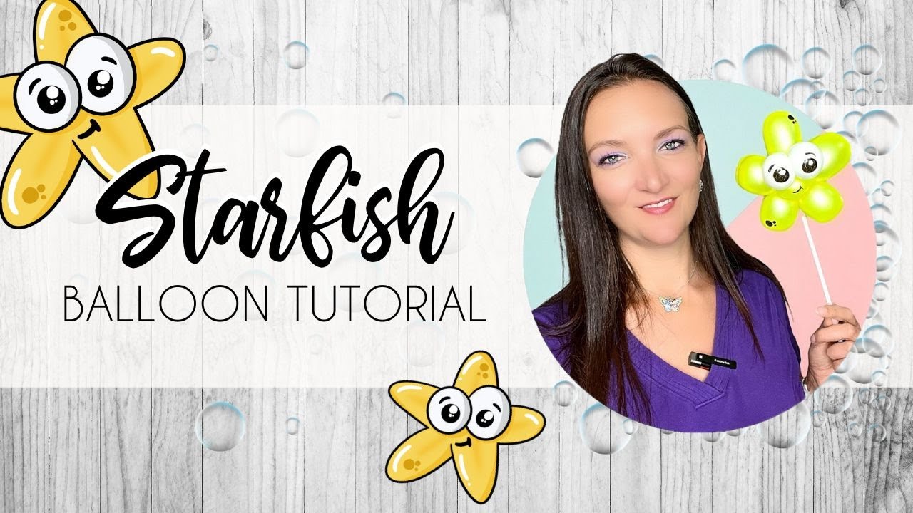 Starfish Balloon Animal tutorial - Easy & Fast Design for Summer!