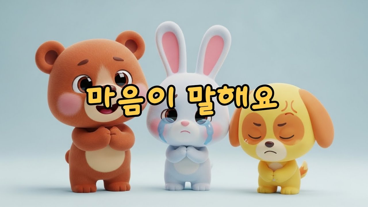 [어린이 동요]😊😢😠마음이 말해요.