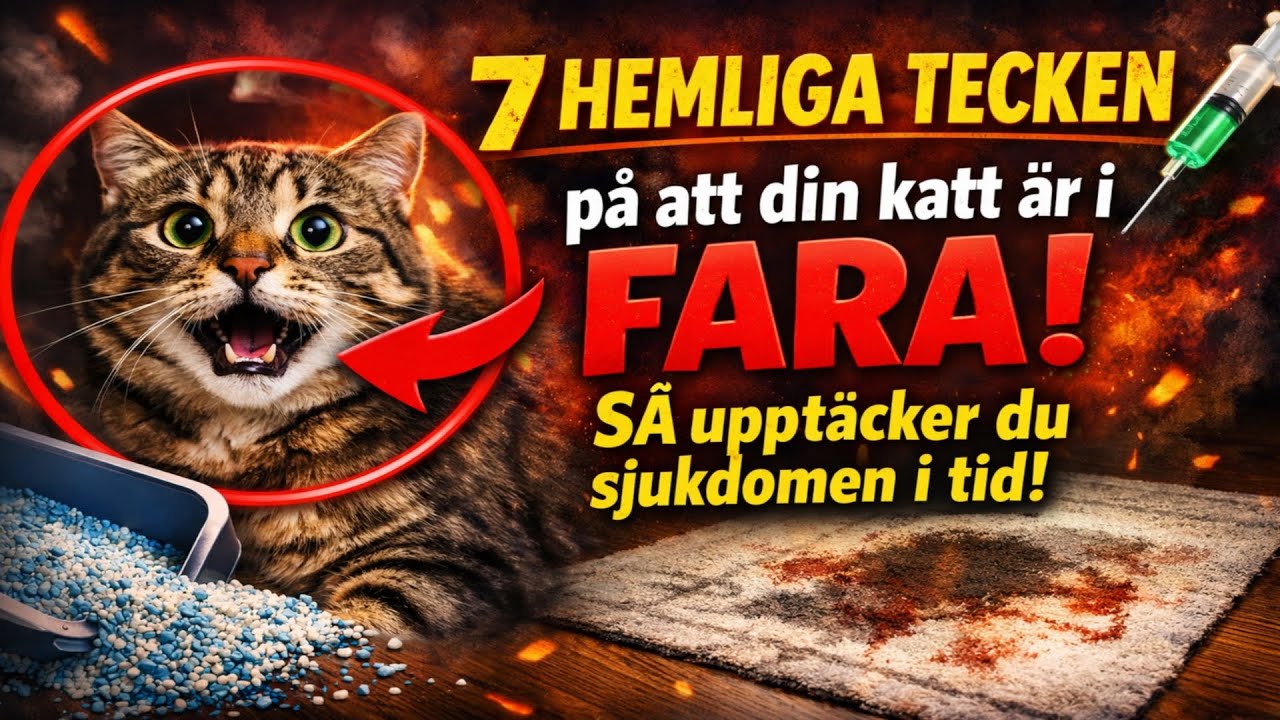 7 HEMLIGA tecken på att din katt är i FARA 🙀 SÅ upptäcker du sjukdomen i tid!