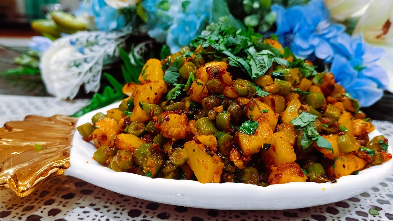 आलू बीन्स की हेल्दी और टेस्टी सब्ज़ी | Aloo Beans ki Sabzi | Beans Aloo Masala Fry |KrishnaChef 