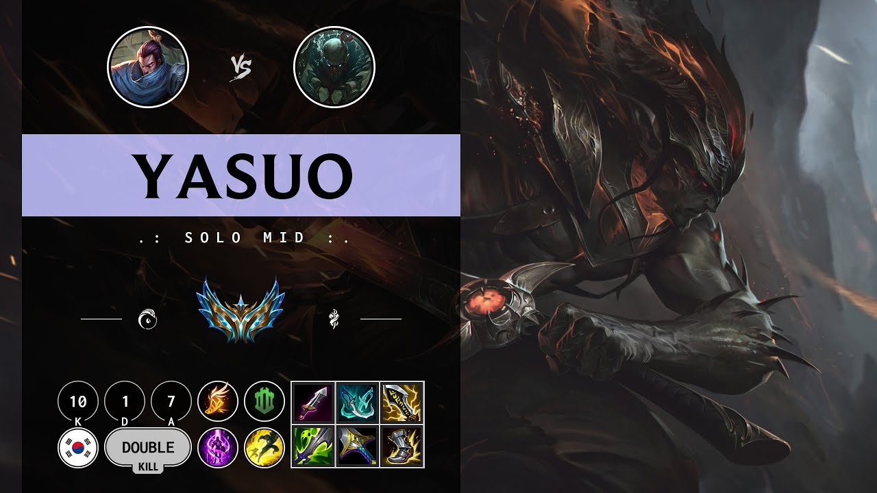 Yasuo Mid vs Pyke - KR Challenger Patch 14.11
