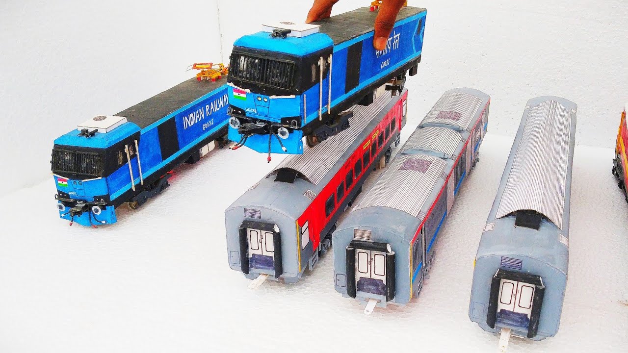 Unboxing & Review – WAP-4 | HO Scale Model Loco by @Navneetyadavarts  | Indian Rail LHB Coach