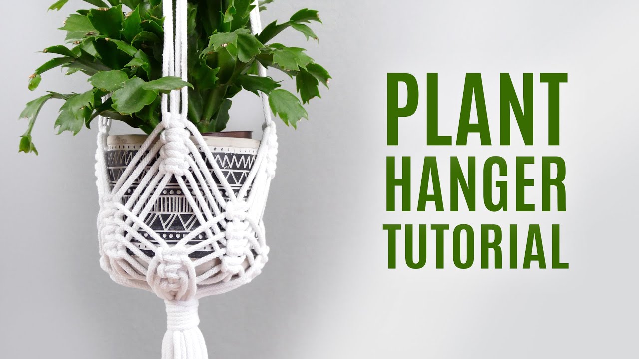 Macrame Plant Hanger DIY How to Start Plant Hanger
