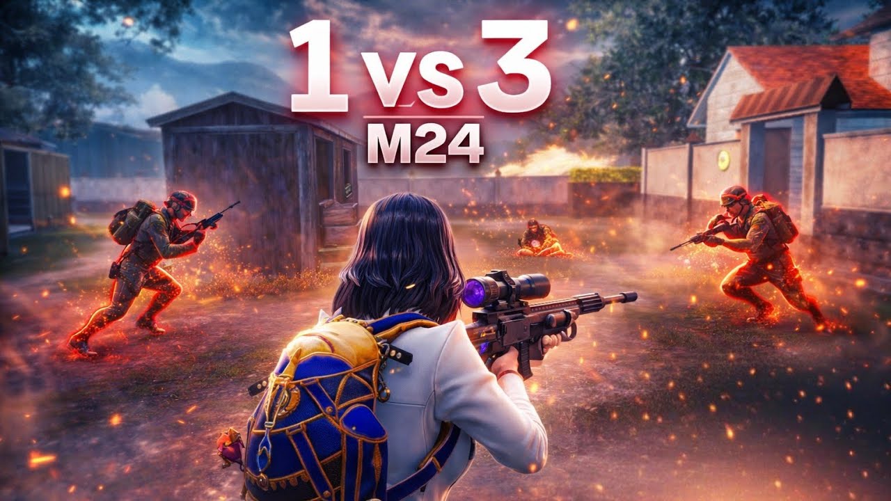 1vs3 M24 IN RANDOM iqoo neo 10r 😈
