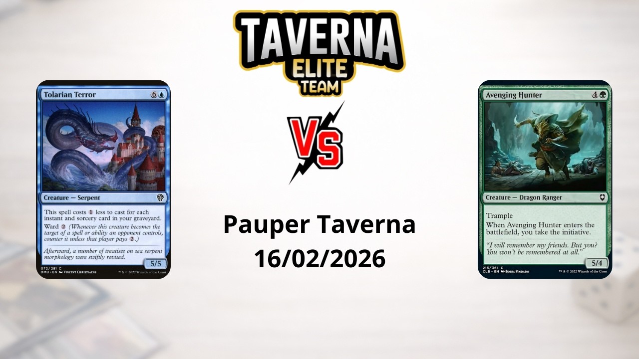 PAUPER CARNAVAL 🎭 Round 4 | Mono Blue Terror vs  Grull Ramp | 16/02