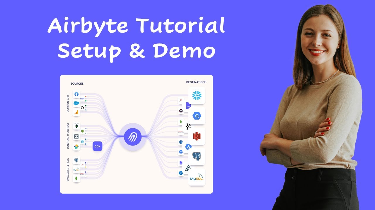 Учебное пособие Airbyte: установка и настройка в Windows и Ubuntu | Демонстрация сквозного конвей...