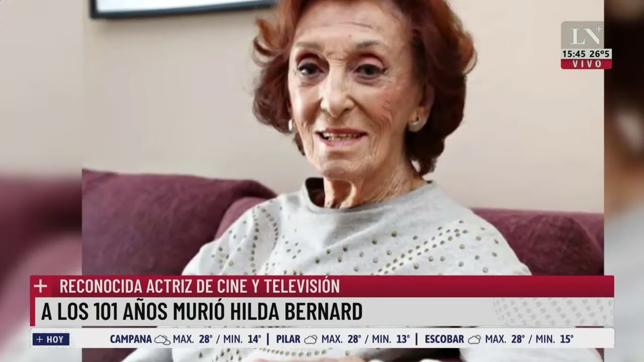 A los 101 años murió Hilda Bernard.