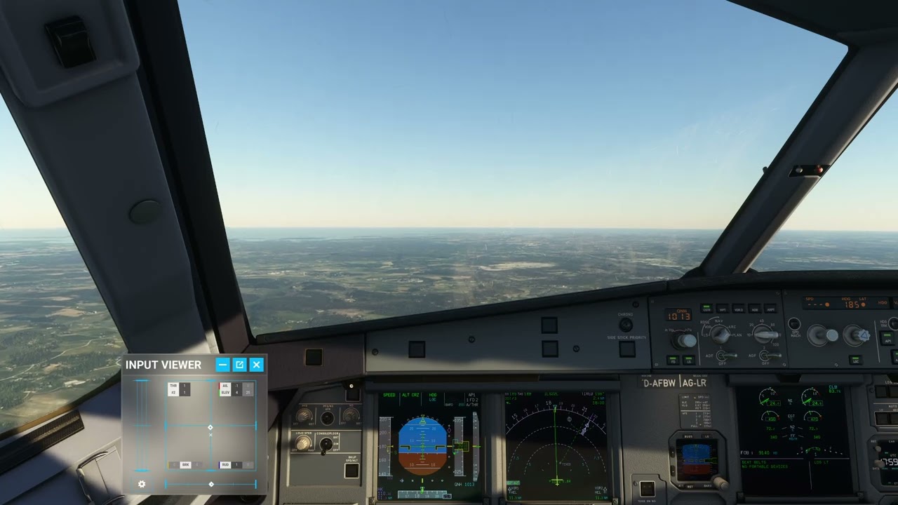 FBW A320N flight control test during landing