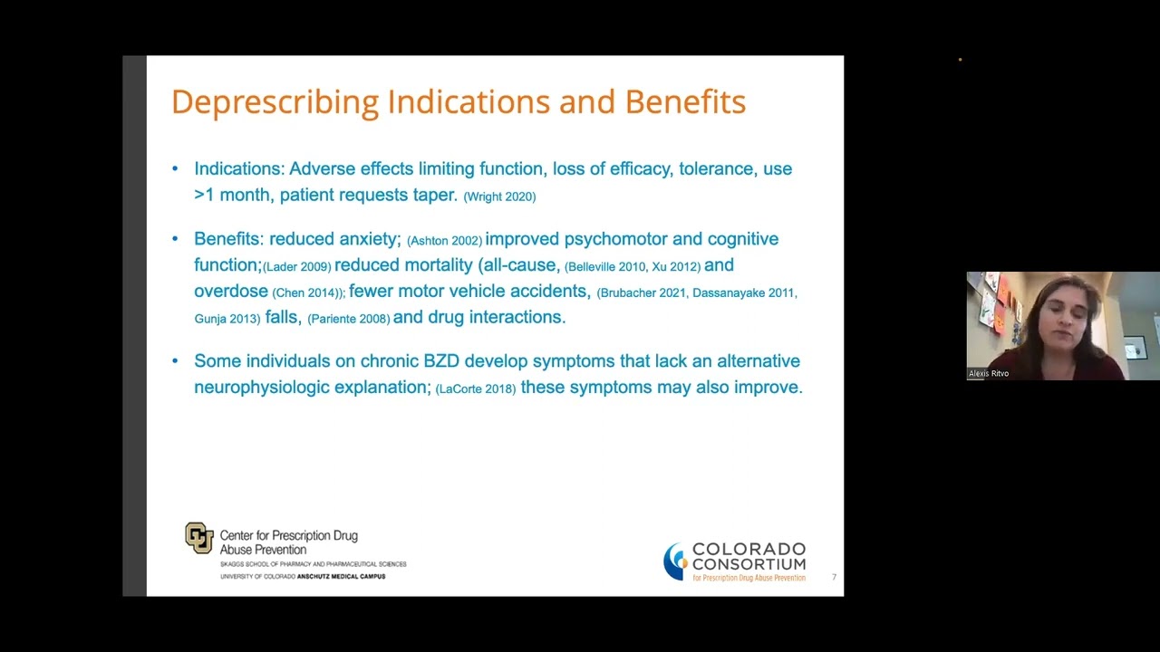 Deprescribing/Tapering of Prescription Benzodiazepines