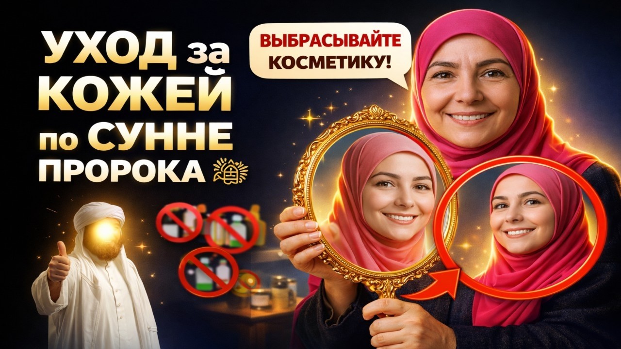 УХОД за КОЖЕЙ по СУННЕ ПРОРОКА Мухаммада   ВЫ выбросите ВСЮ КОСМЕТИКУ! #ислам #сунна