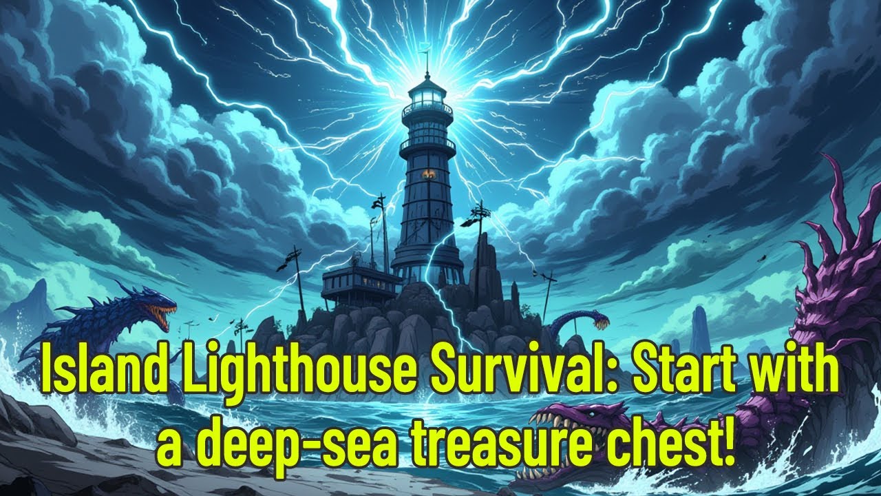 Island Lighthouse Survival: Start with a deep-sea treasure chest!