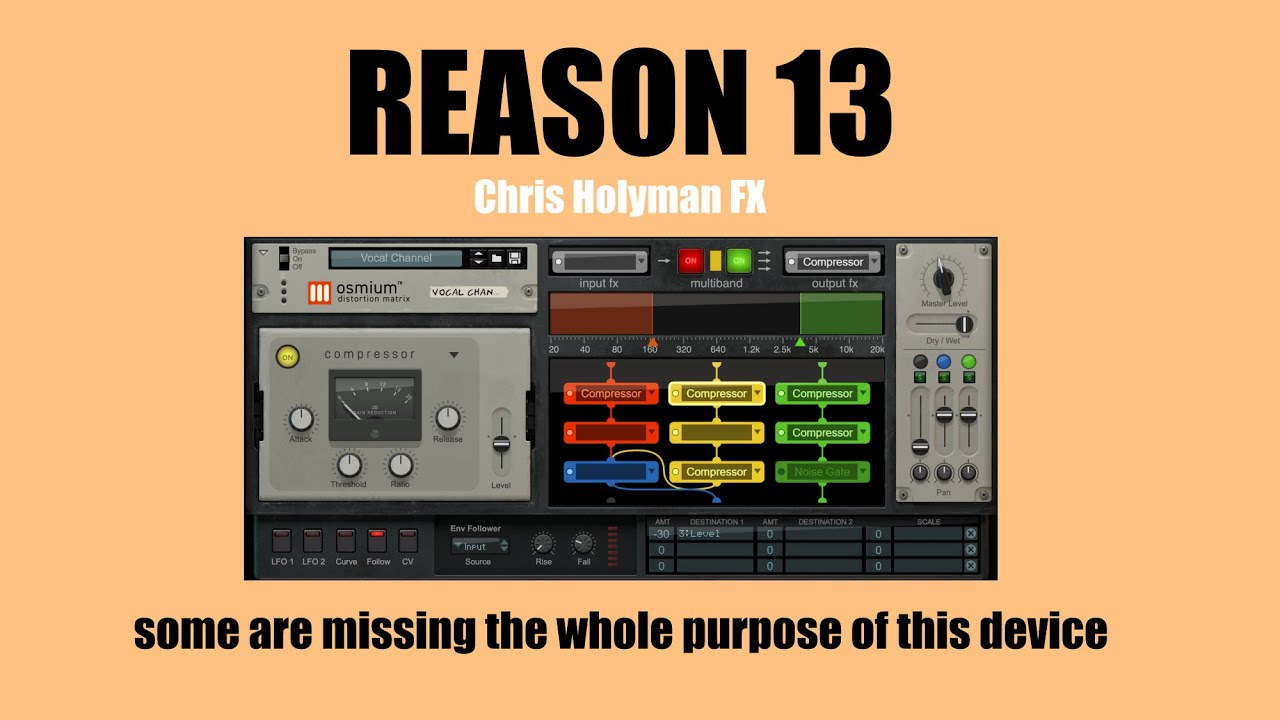Chris Holyman FX  |  OSMIUM DISTORTION MATRIX  |  Reason 13