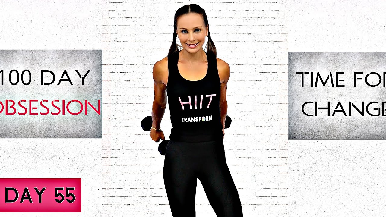 CARDIO STRENGTH TABATA HIIT WORKOUT CHALLENGE | 100 DAY OBSESSION Day 55