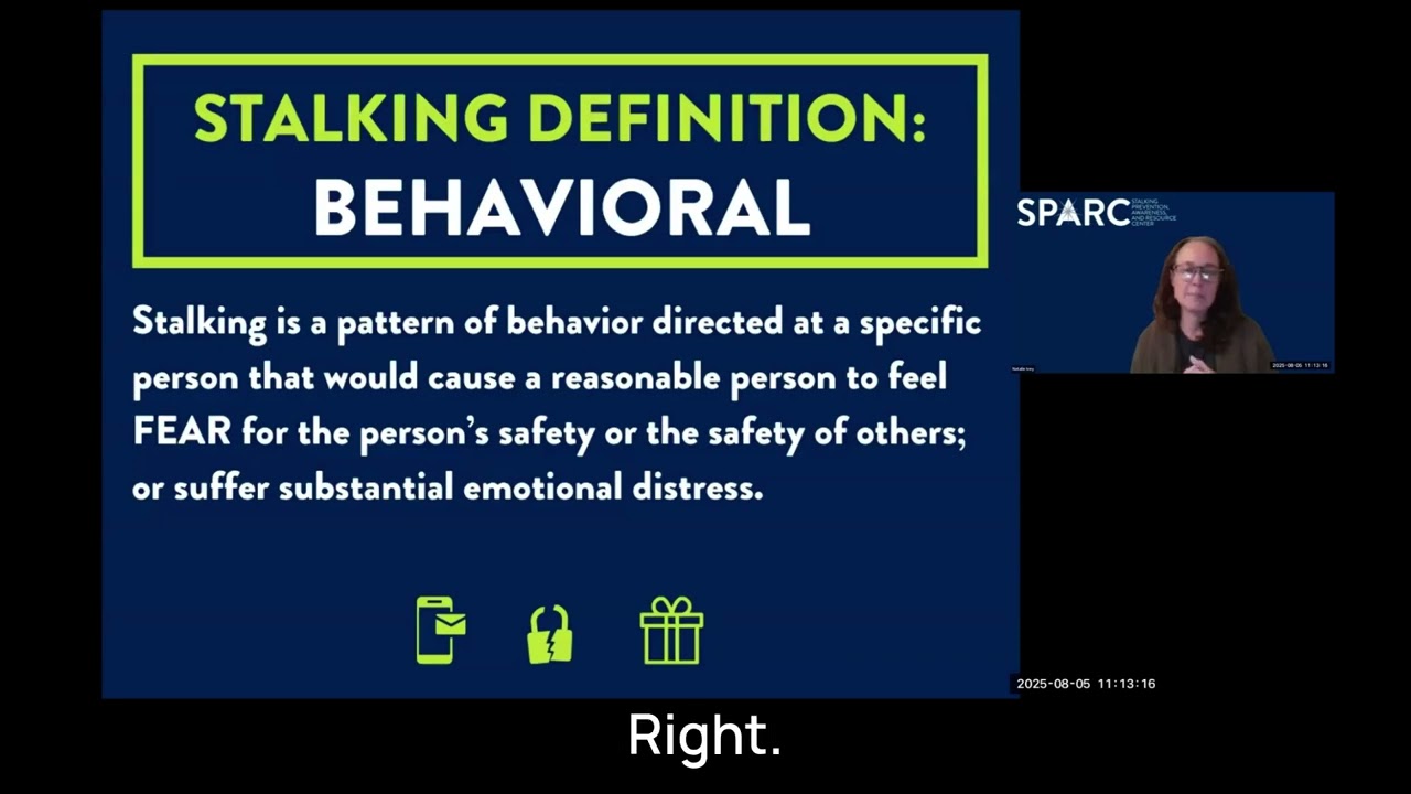 Building a Coordinated Community Response (CCR) to Stalking (08/25)