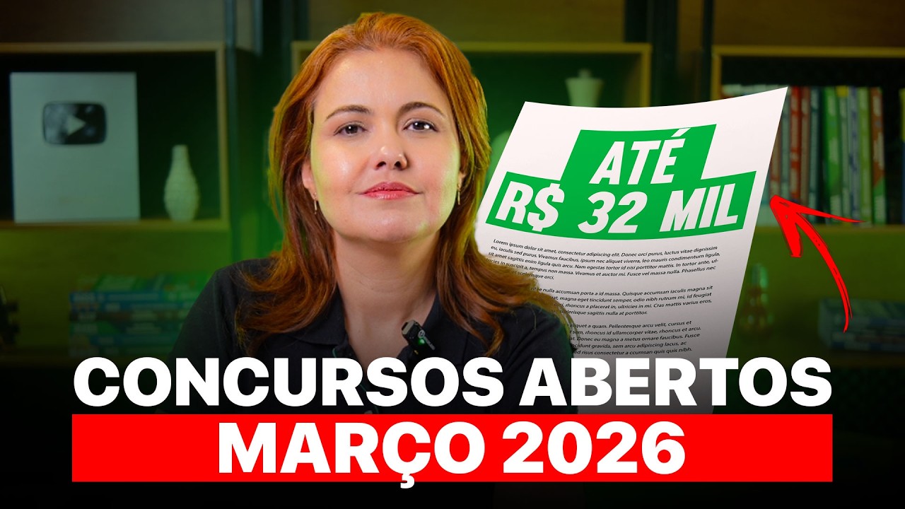 RADAR de Concursos 2026 | Principais Editais de Março!🚨