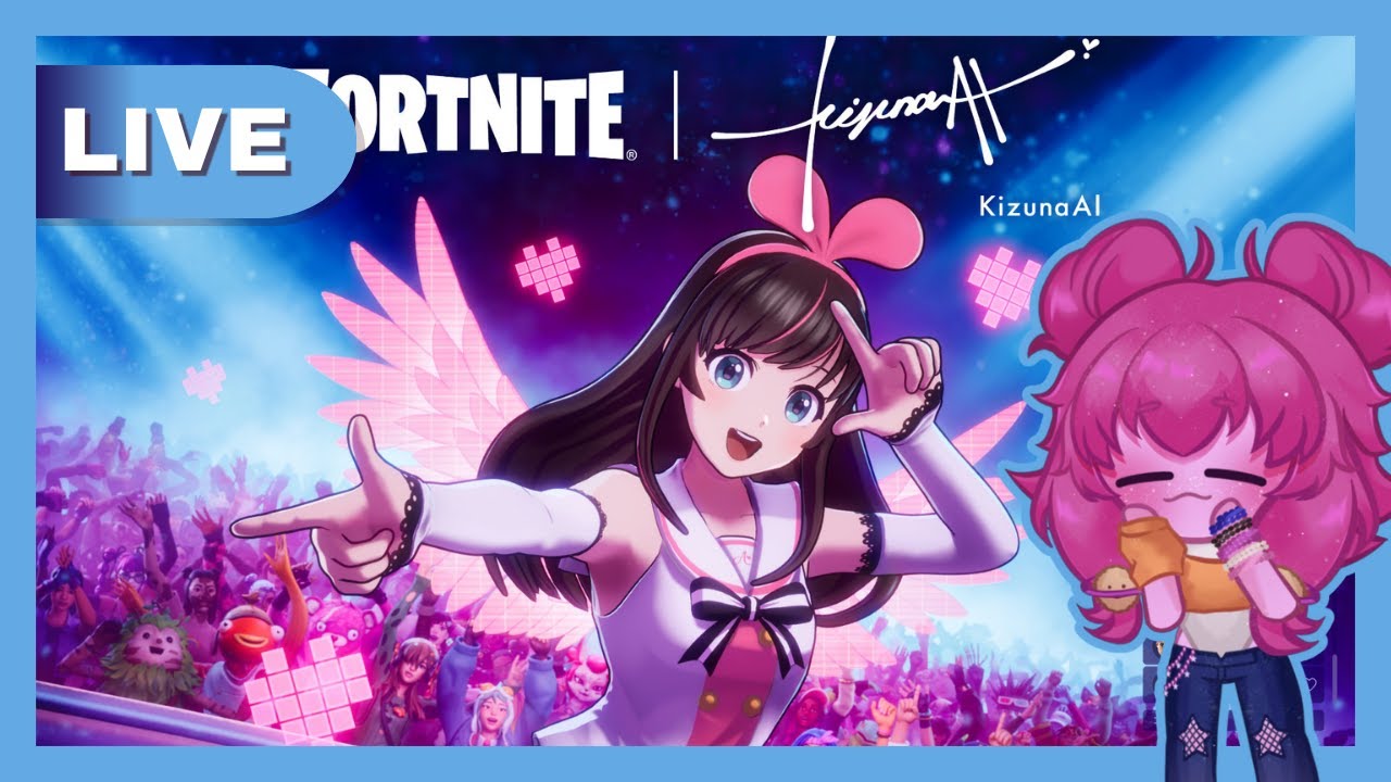 ✨ IT'S KIZUNA AI FROM FORTNITE 🍪 the worst player of them all (fortnite w/ @mssfoureightnine )