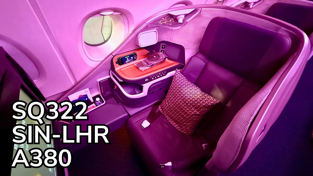Обзор рейса SQ322 Singapore Airlines Business Class на самолете A380 из Сингапура (Австралия) в Л...