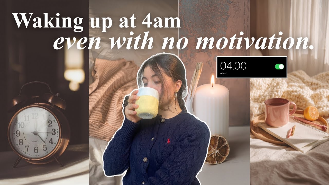 How I Wake Up at 4AM Without Motivation (My System) | Habits and secrets
