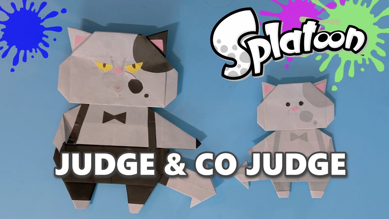 [Origami]  スプラトゥーン　ジャッジくん　作り方　折り紙　/Splatoon Judd - How to make