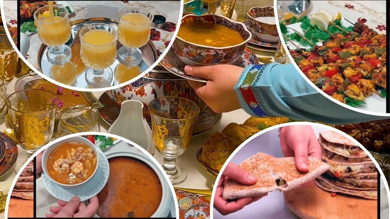 فطور سادس رمضان🌙جبتلك كلشي 🍜شوربة عالمية👌بروشيت الدجاج لذيذ 🍔وطاكوس نباتي كيشهي عصير طوب🍹 🇲🇦