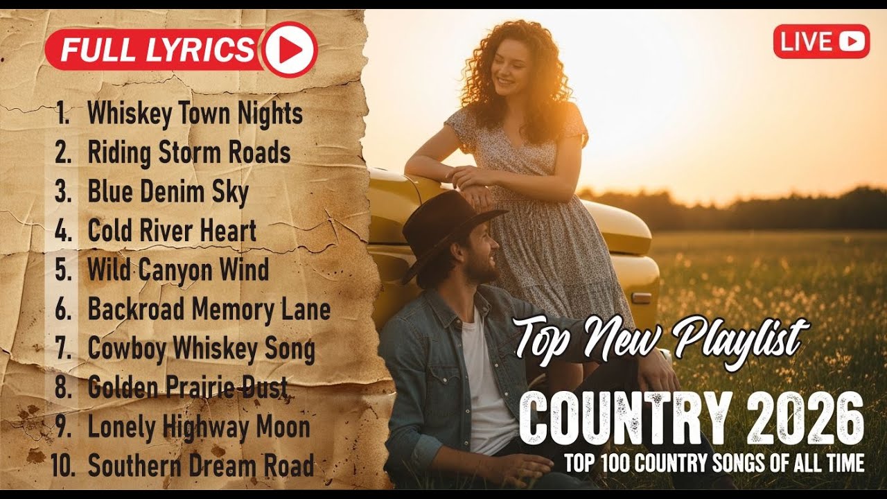 Calm Country Songs Best Acoustic Country Playlist With Lyrics