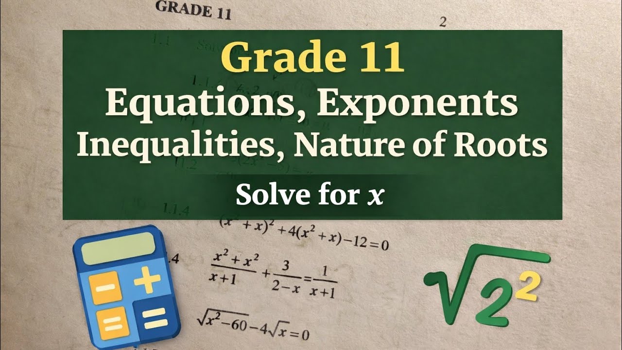 Grade 11 March Controlled Test Prep 2026 | Part 1( MATHSISAGAME is live!)