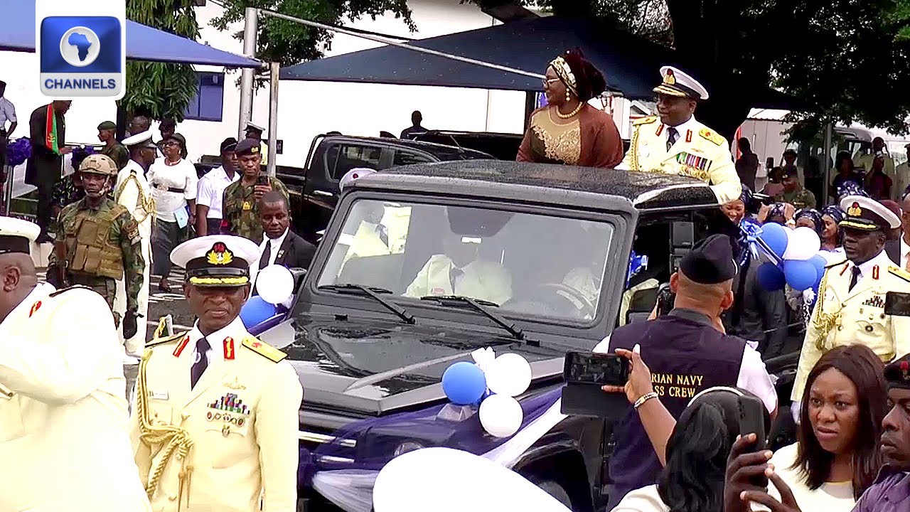 Navy Holds Pull Out Parade For Former CNS Gambo
