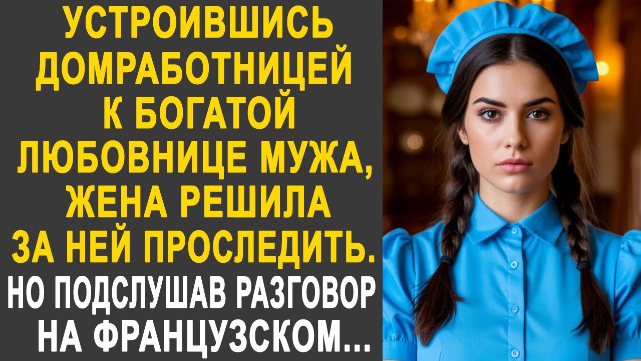 Устроившись домработницей к богатой любовнице мужа, жена решила за ней проследить. Но подслушав...