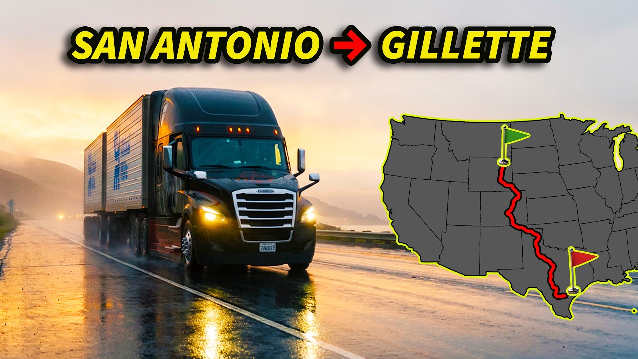 The Long Road North | ATS San Antonio to Gillette | Realistic Driving