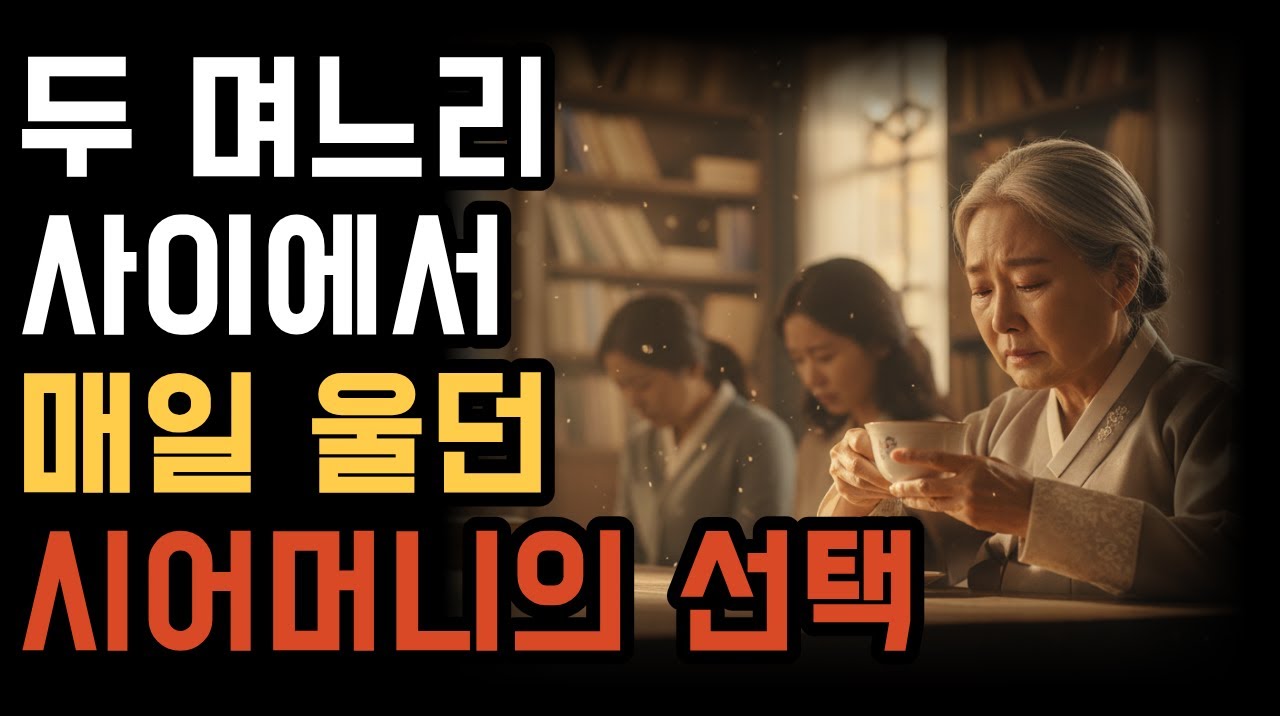 두 며느리 사이에서 매일 울던 시어머니의 선택  #감동실화 #자녀 #시니어 #가족돌봄 #시니어드라마 #drama #무서운이야기 #감동스토리 #오디오북