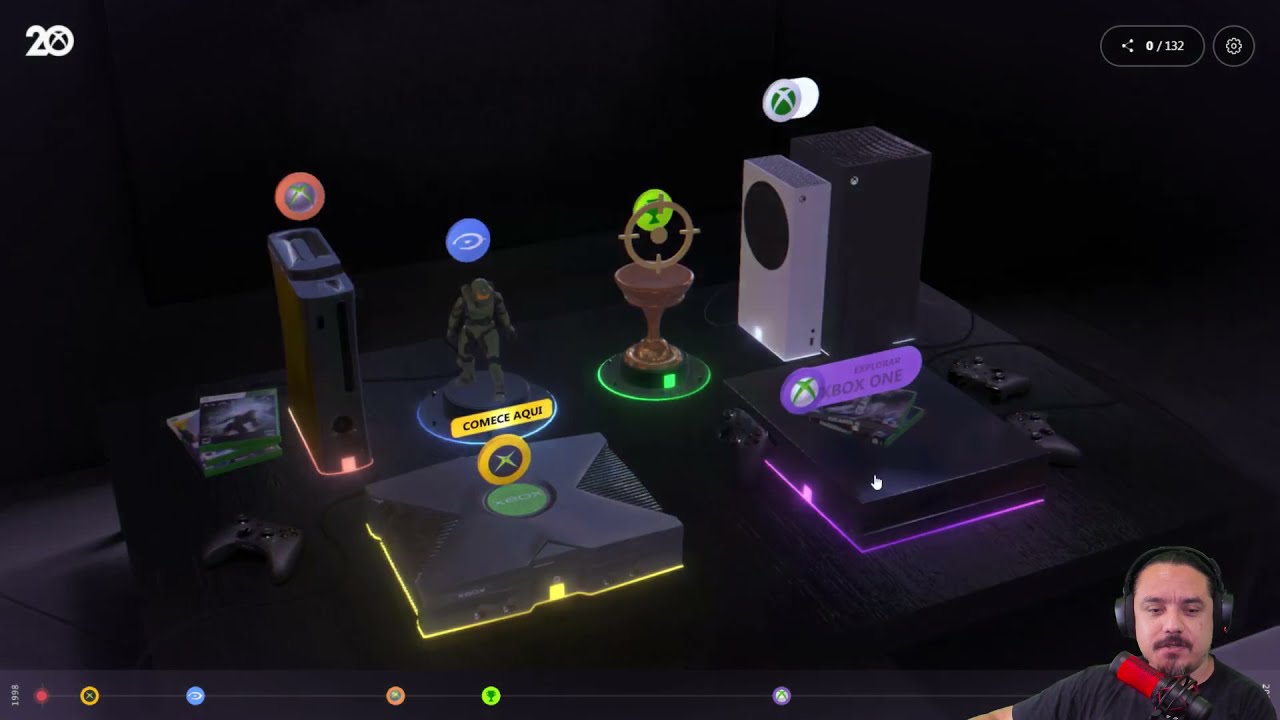 Conferindo o Xbox Museum e Minha História com o Xbox