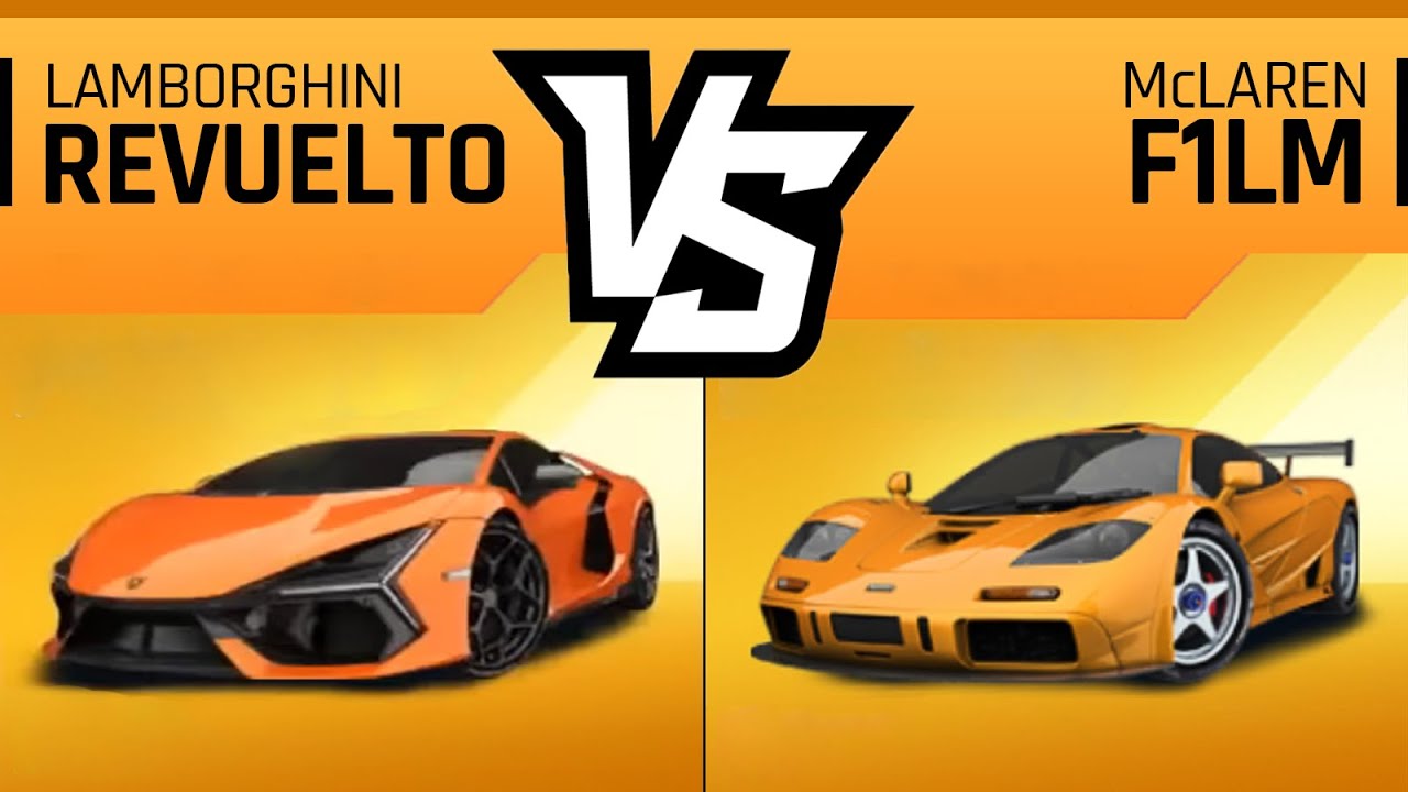 Asphalt 9 LAMBORGHINI REVUELTO vs McLAREN F1LM - Max Comparison & Performance Review