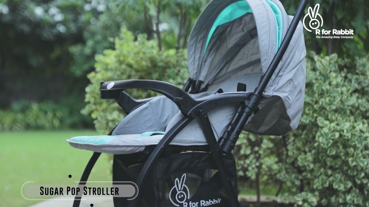R for Rabbit Sugar Pop Baby Stroller | Pram with Auto Fold for Newborn Baby