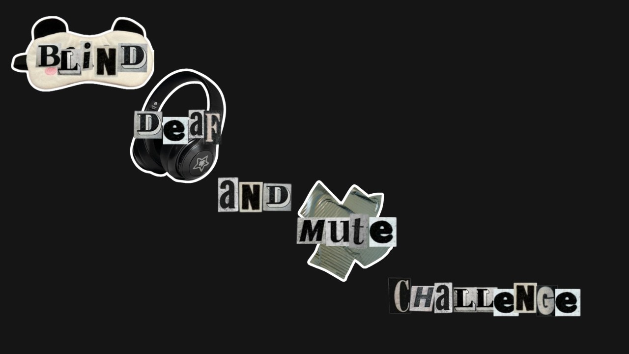 Blind, Deaf, and Mute Challenge with my girls 💃💃