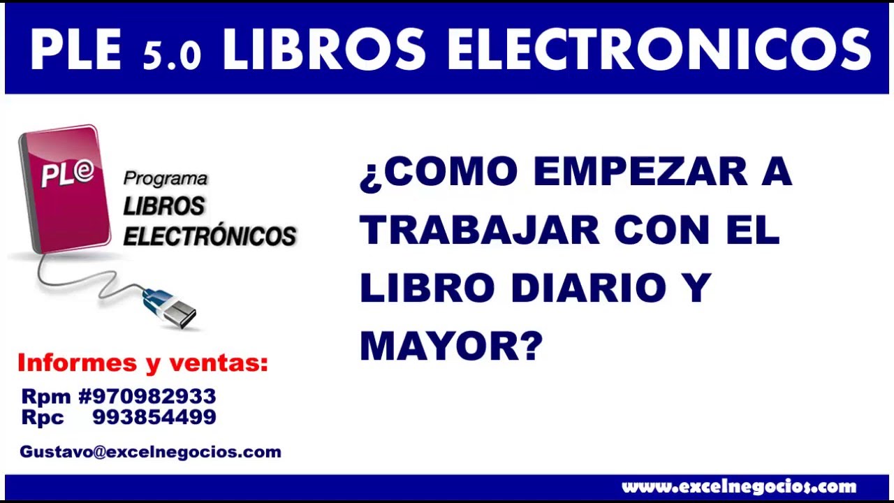 PLE 5.0.0.5  LE - Trabajando con el libro diario y mayor