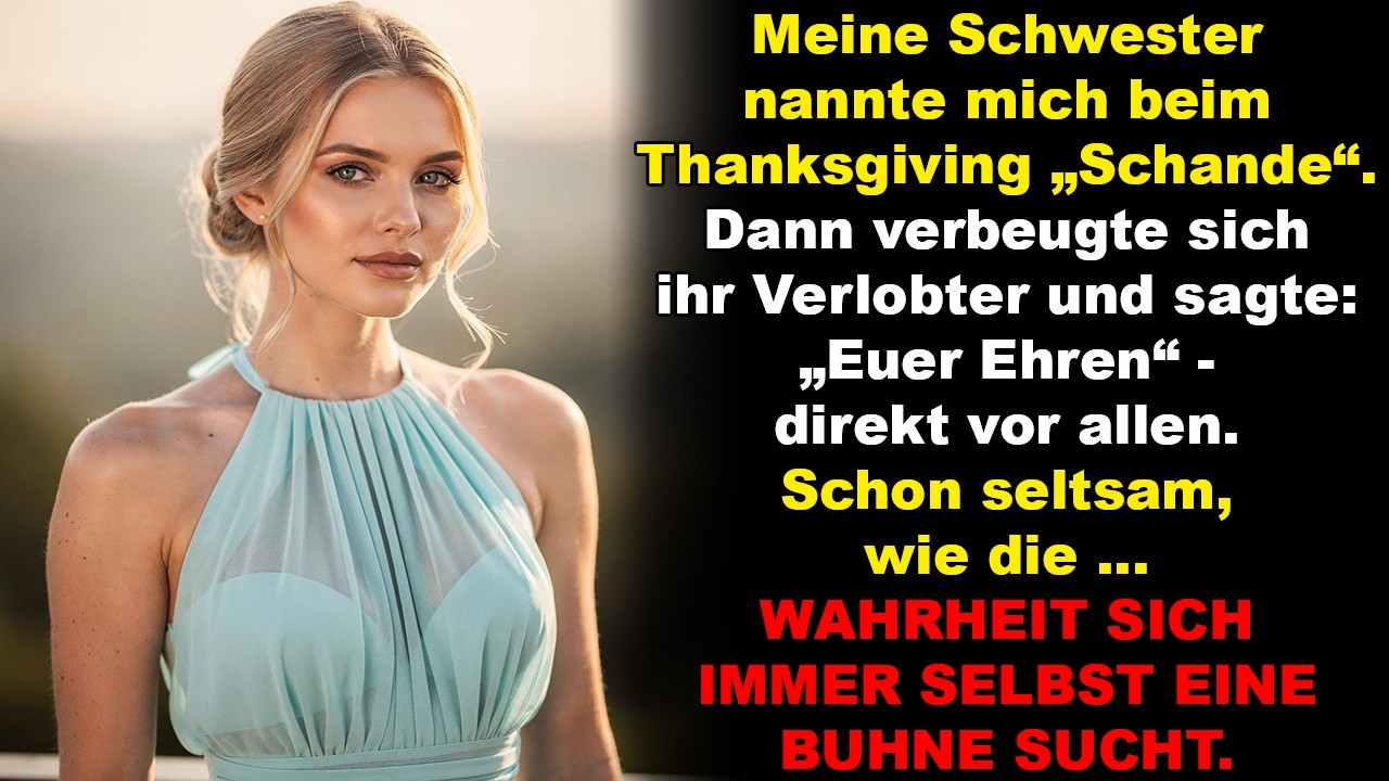 Meine Schwester nannte mich die Schande der Familie – bis ihr Verlobter mich „Euer Ehren“ nannte