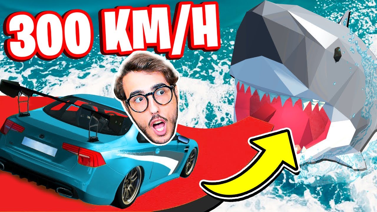 SALTO NELLO SQUALO GIGANTE A 300 KM/H! *MEGA RAMPA* - BeamNG Drive