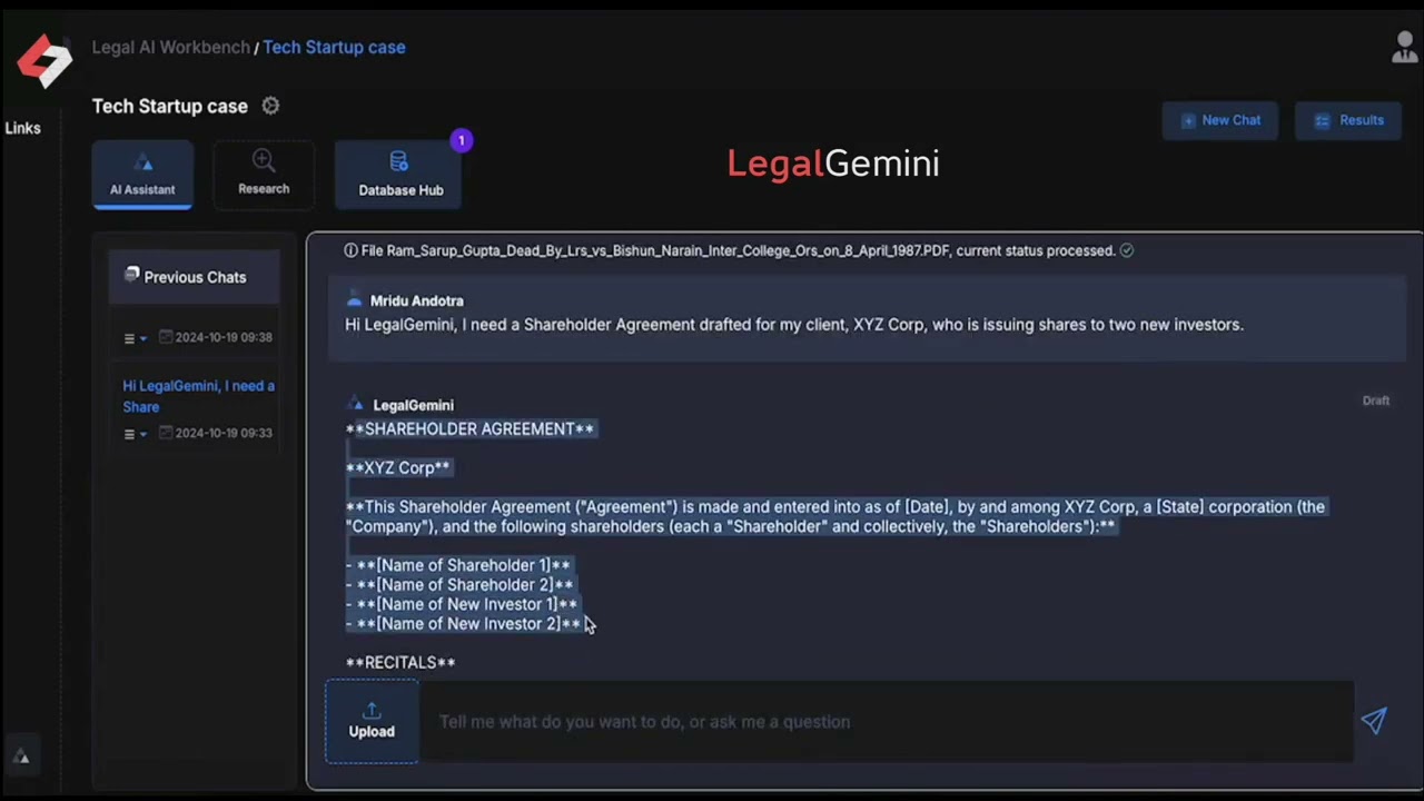 LegalGemini: Automatically Create All Legal Documents In Minutes with AI (Legal AI)