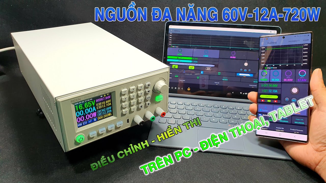 Ráp Bộ Nguồn Đa Năng 60v - 12A - 720W Dân chế cháo đều mơ ước