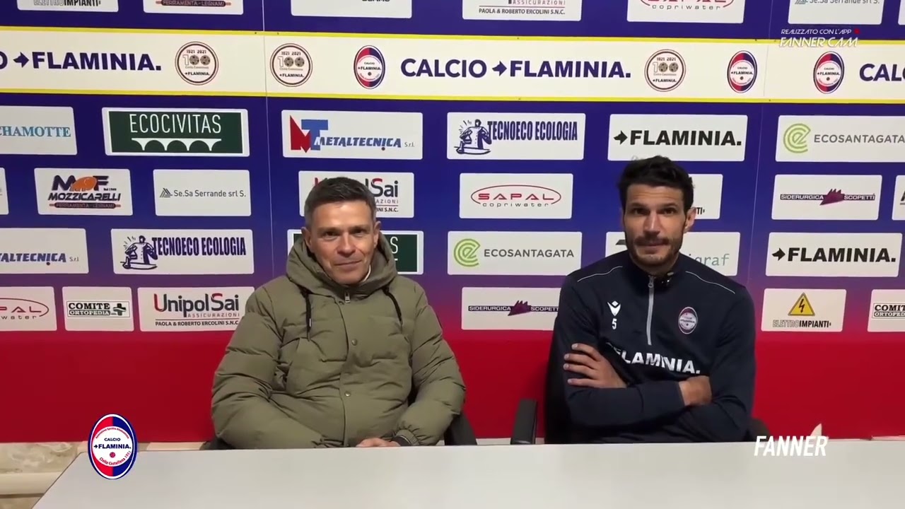 🎤 Flaminia Civitacastellana VS Sassari Calcio Latte Dolce   Intervista a Bravini e Tuia