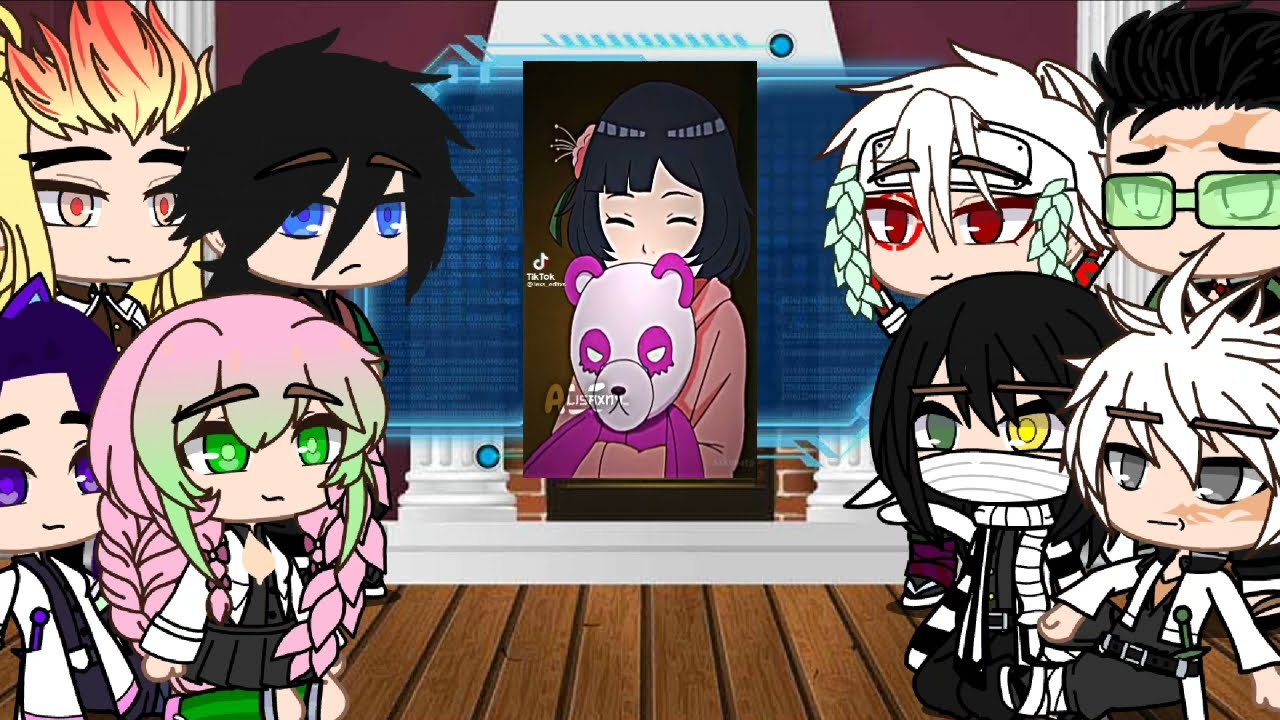 hashiras #sintokito# Reacionan al sakuhina #familiaharunohyuga# y sasunaru#familiauchimaki# (pt2)