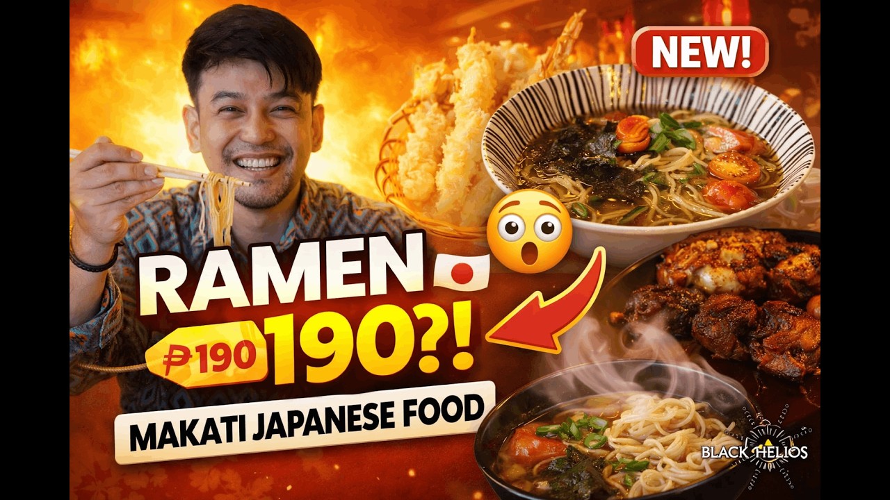 Ramen for ₱190!? 😱 New Japanese Dining Spot in Makati | Izakaya Tori-Ichizu #NewVlog #ricunlimited