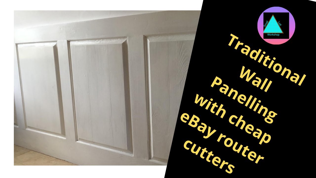Make raised wall panelling with a budget router cutter set from eBay.