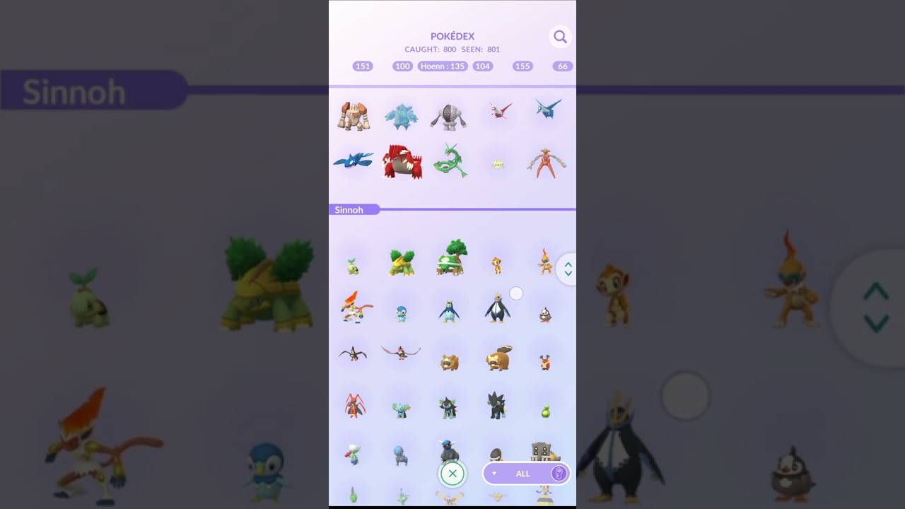 A Complete 100% Pokedex (August 2023) or not? 800 Pokemons, who is missing?