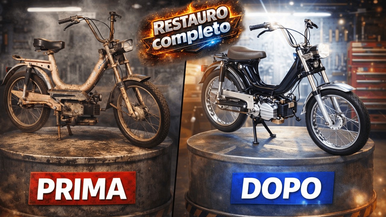 Motorino Mbm 50cc Restaurato | Prima e Dopo Sorprendente