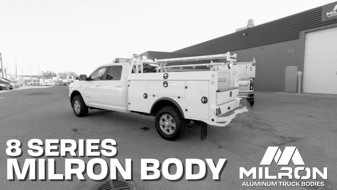 8 Foot SRW All Aluminum Utility Body | Work Truck | Milron 8 Series Body